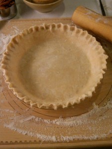Unbaked pie crust