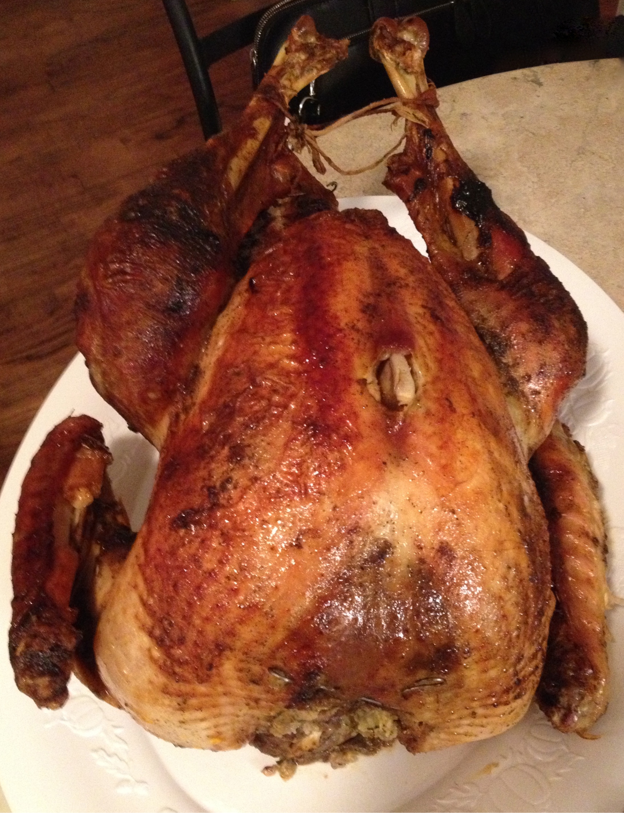 Thanksgiving roasted turkey.