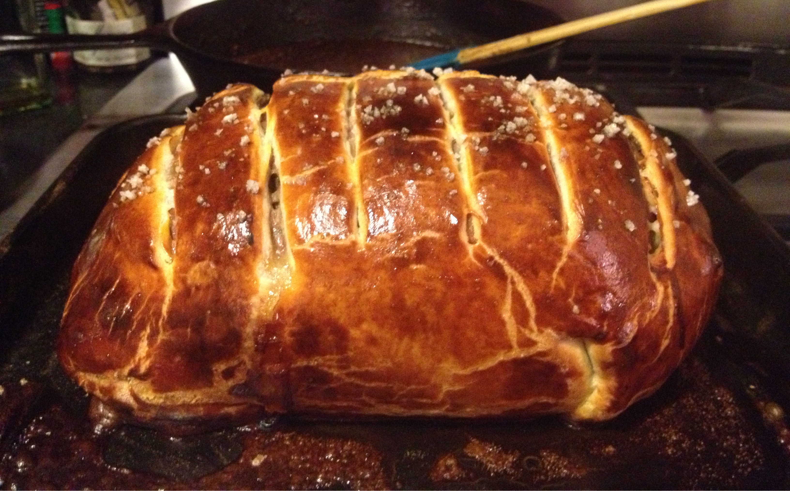Tyler Florence's recipe for Beef Wellington as a Father's Day meal.