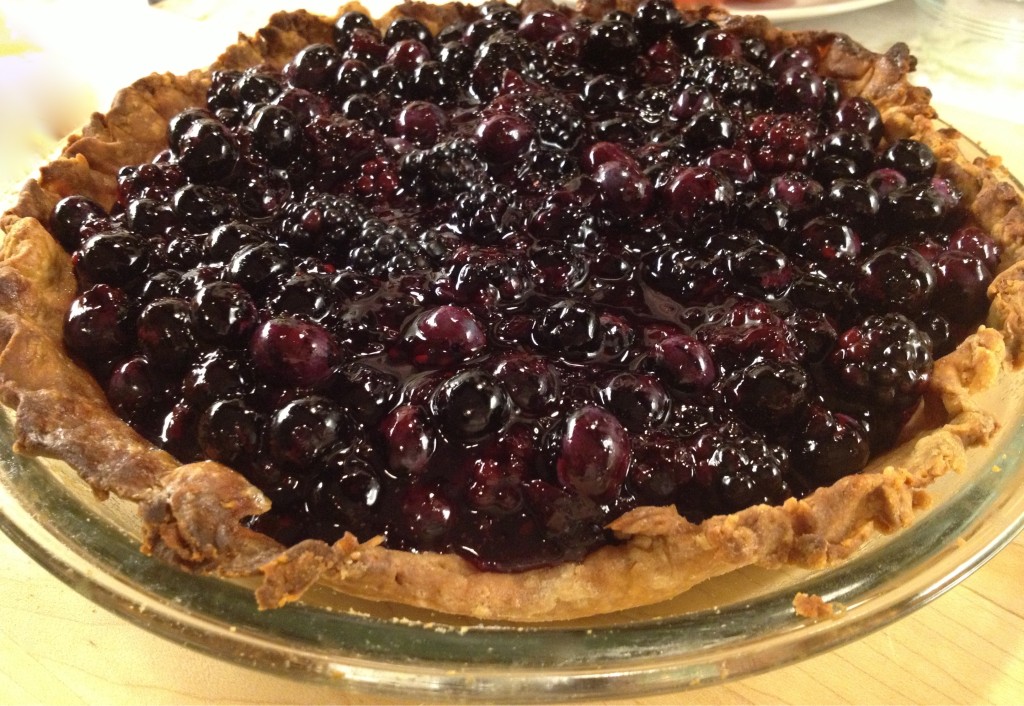 Blueberry pie whole pie from Sept 3, 2013