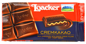 Loacker Cremkakao chocolate bar.