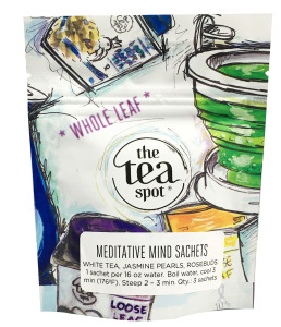 The Tea Spot Meditative Mind tea sachets package.