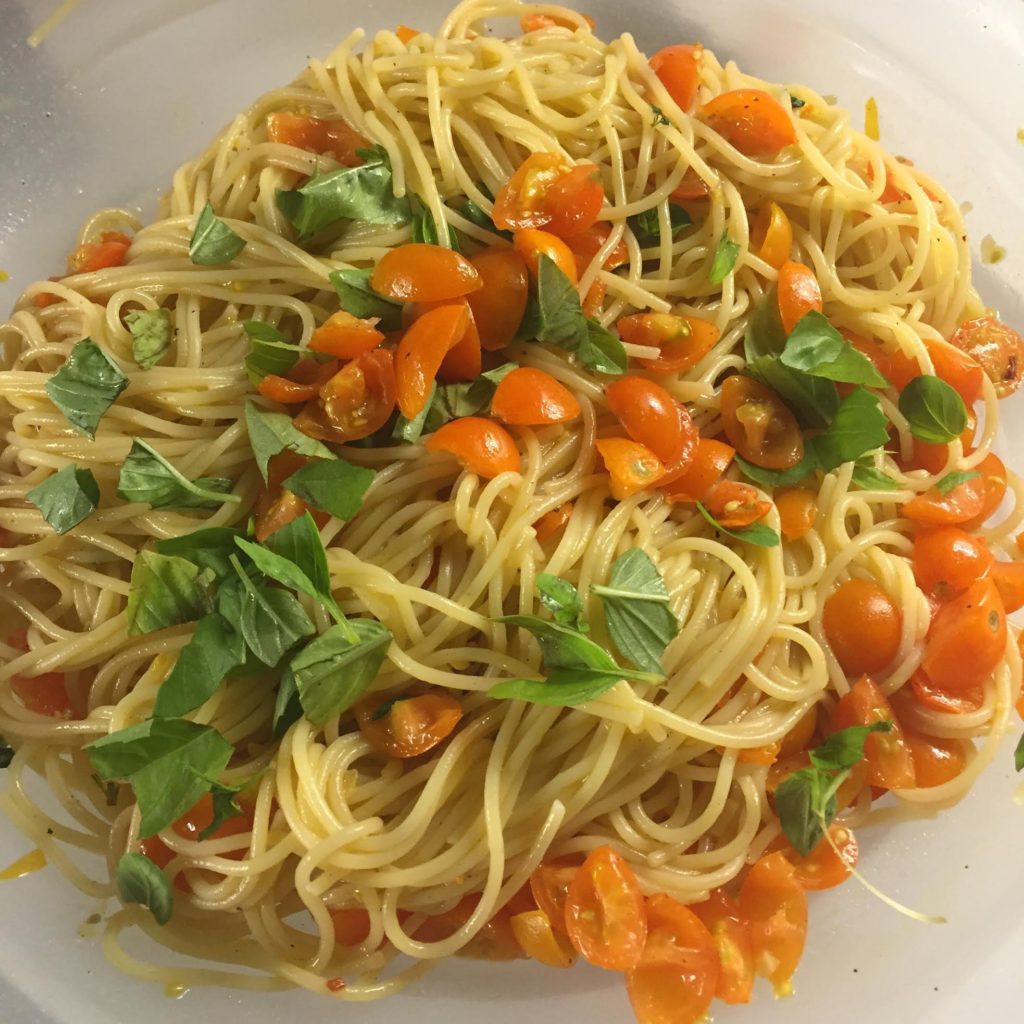 My Italian Dinner - bowl of fresh sunny gold pasta sauce