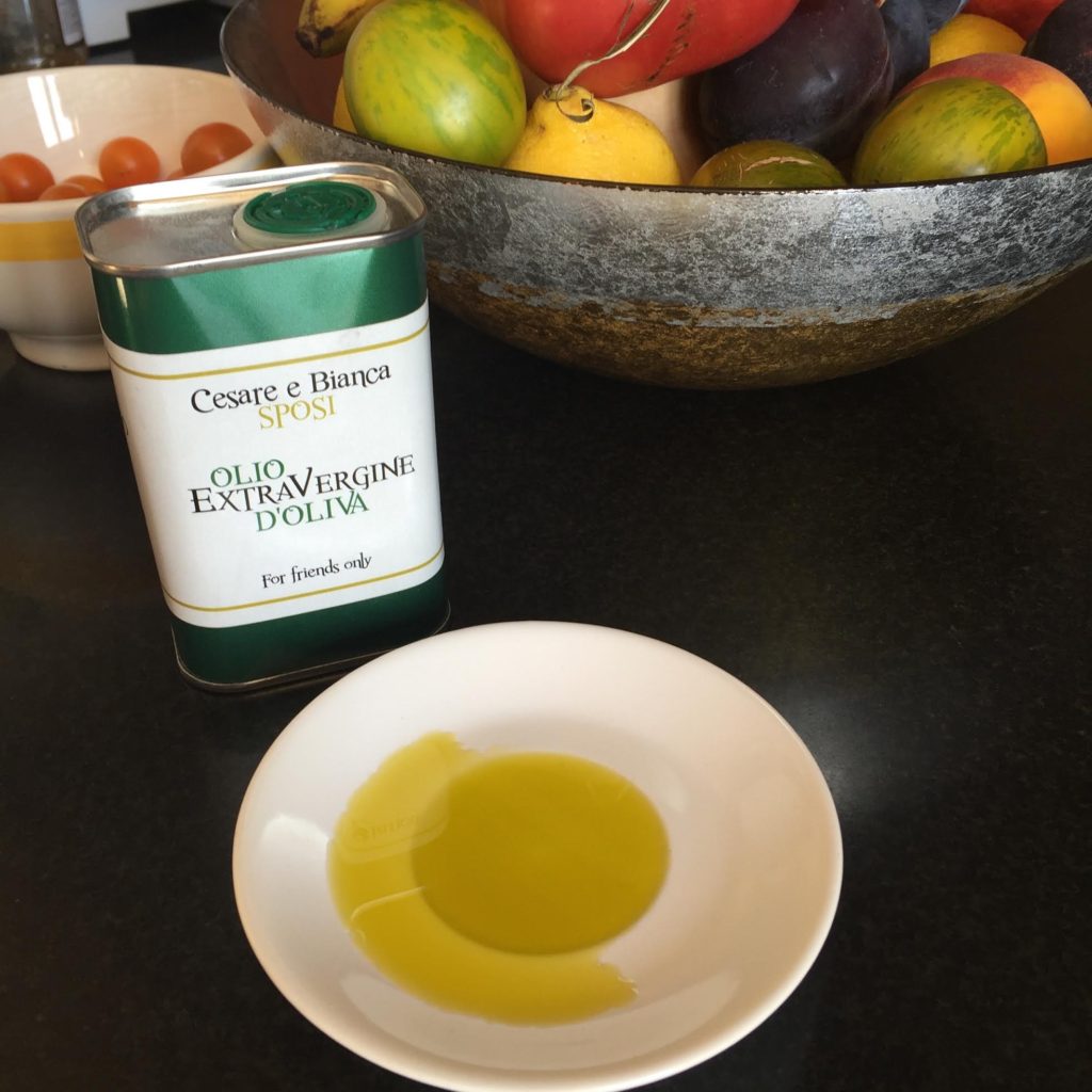Olive oil from a private estate.