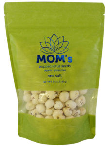 MOM's Popped Lotus Seeds, Sea Salt flavor.