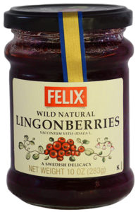 Felix Lingonberries jam jar.