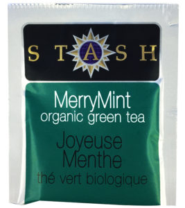 Stash MerryMint Organic Green tea in MARY's secret ingredients winter 2016 subscription box.