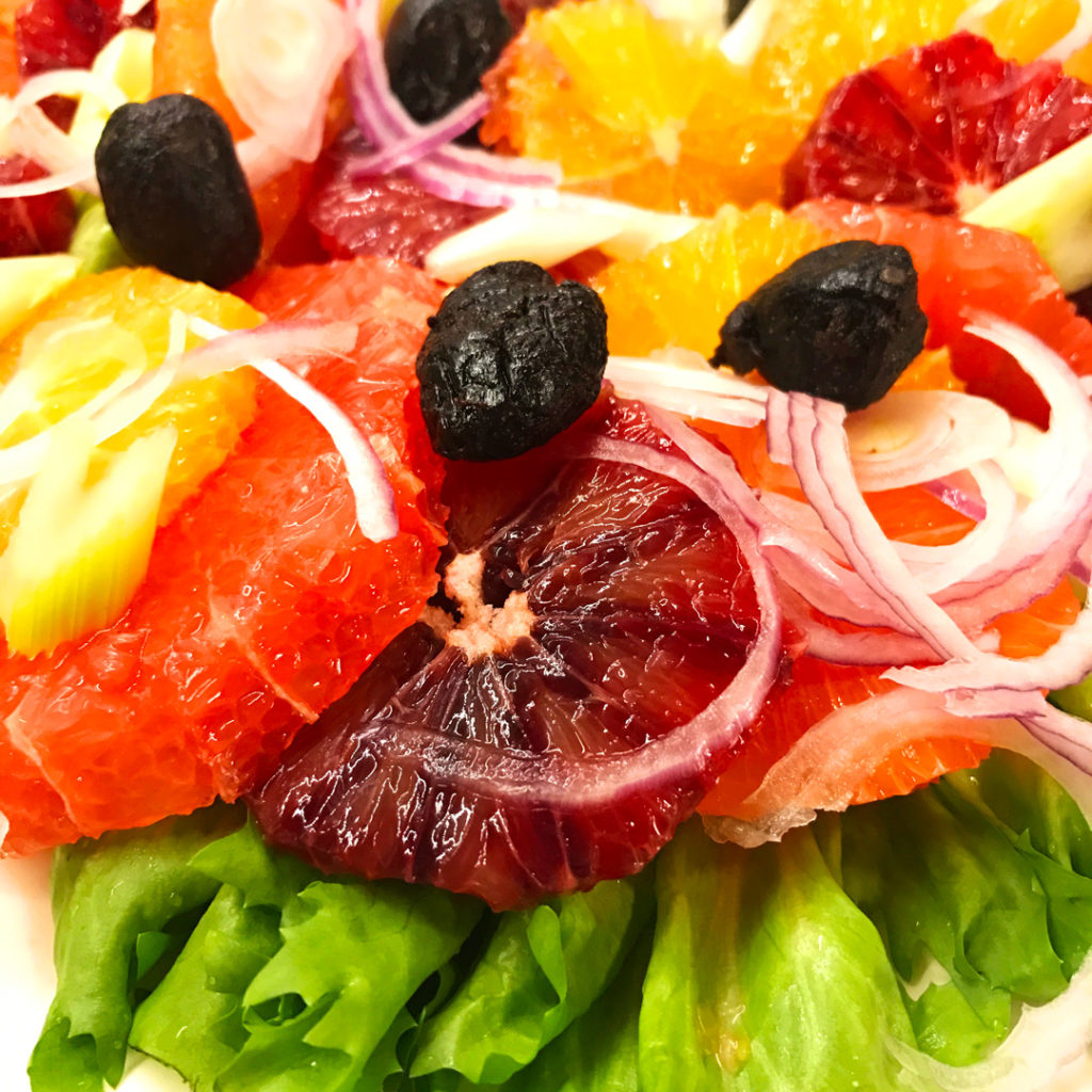 Refreshing Winter Citrus Salad Recipe-luscious close-up.