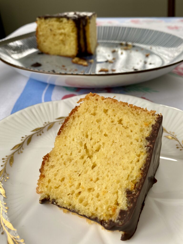 Sicilian Orange Cake with Chocolate Glaze Slice LOVEthe secret